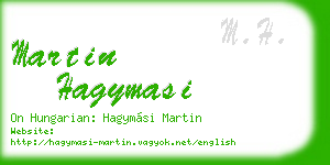 martin hagymasi business card